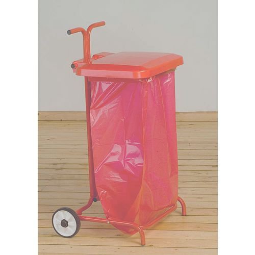 Colour coded sackholders semi mobile with lid Colour coded sackholders semi mobile with lid