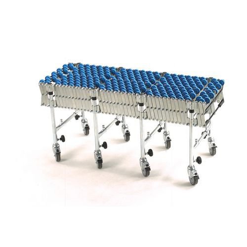 Flexible mobile conveyors, with skate wheels Flexible mobile conveyors, with skate wheels