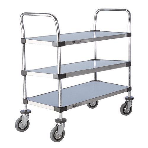 Metro high grade solid stainless steel shelf trolleys Metro high grade solid stainless steel shelf trolleys