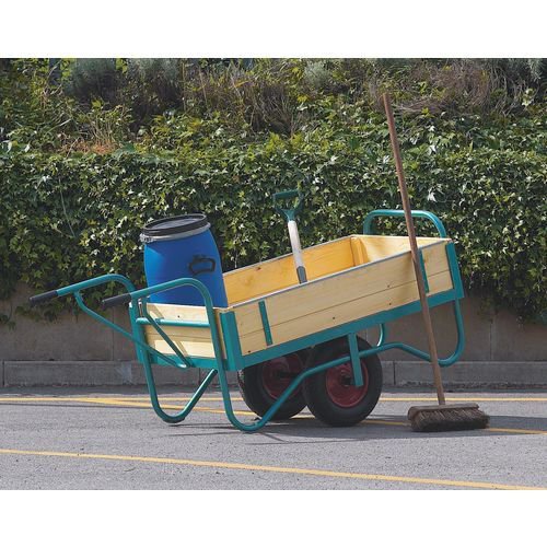 Balanced general purpose trucks, short sides & handles at one end Balanced general purpose trucks, short sides & handles at one end
