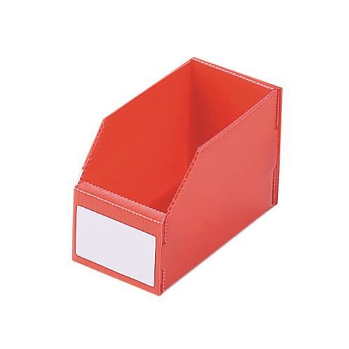 Twin walled polypropylene small parts bins - red Twin walled polypropylene small parts bins - red