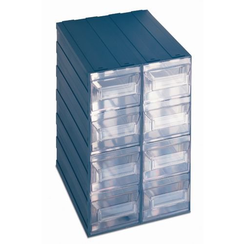 Free-standing interlocking modular drawer system 249 x 310 x 375mm, 8 drawer Free-standing interlocking modular drawer system 249 x 310 x 375mm, 8 drawer