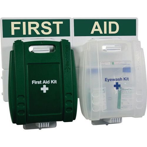 Eyewash and first aid kit point station Eyewash and first aid kit point station