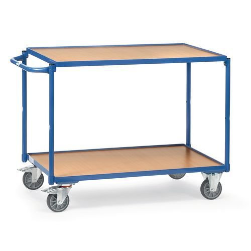 Fetra laminated wood shelf workshop trolleys with two shelves Fetra laminated wood shelf workshop trolleys with two shelves