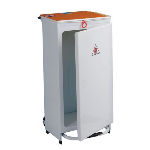 Front opening fire retardant sackholder Front opening fire retardant sackholder