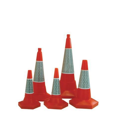 Traffic cones - 1000mm height, pack of 3 Traffic cones - 1000mm height, pack of 3