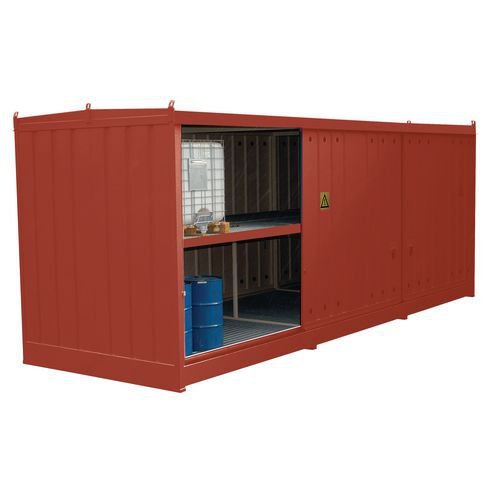 IBC storage units - 12 IBC - 3300L sump capacity - Choice of three colours IBC storage units - 12 IBC - 3300L sump capacity - Choice of three colours