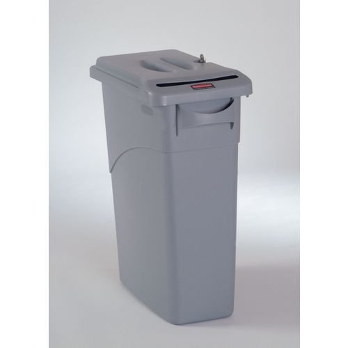 Rubbermaid slim lockable confidential waste bin Rubbermaid slim lockable confidential waste bin