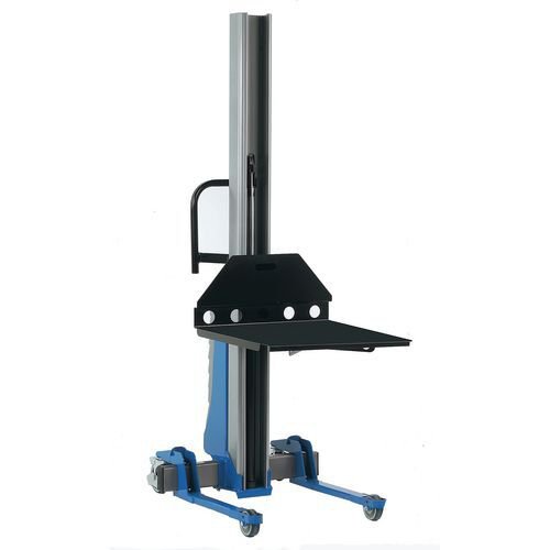 Battery powered electric light duty stacker, capacity 260kg Battery powered electric light duty stacker, capacity 260kg