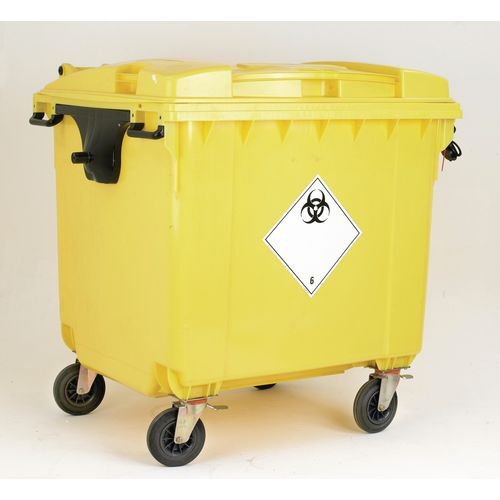Lockable clinical waste wheelie bin Lockable clinical waste wheelie bin