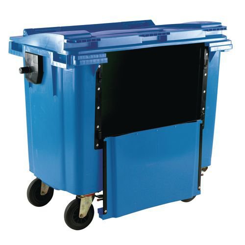 4 wheeled bin with drop down front - 1100L 4 wheeled bin with drop down front - 1100L