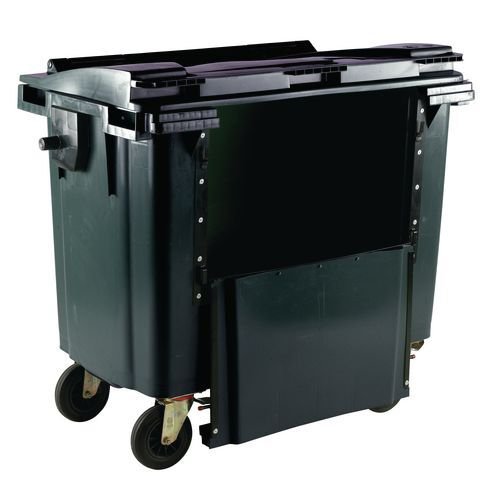 4 wheeled bin with drop down front - 1100L 4 wheeled bin with drop down front - 1100L