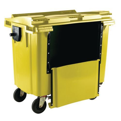 4 wheeled bin with drop down front - 1100L 4 wheeled bin with drop down front - 1100L