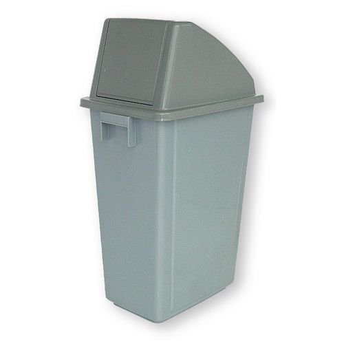 Slim recycling waste bin with choice of lids Slim recycling waste bin with choice of lids