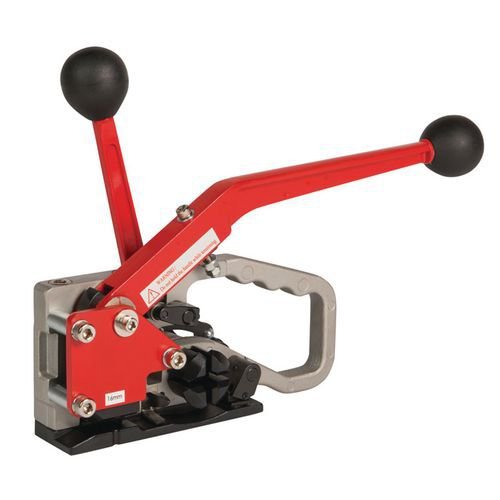Combination tool for polypropylene and extruded polyester (PET) strapping for 12mm wide strapping Combination tool for polypropylene and extruded polyester (PET) strapping for 12mm wide strapping