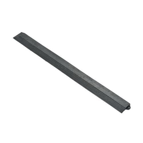 Female bevelled edges for rubber interlocking floor tiles, black Female bevelled edges for rubber interlocking floor tiles, black