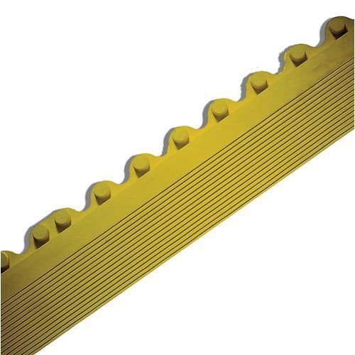 Male bevelled edges for rubber interlocking floor tiles, black Male bevelled edges for rubber interlocking floor tiles, black