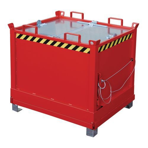 Bottom emptying forklift skips Bottom emptying forklift skips