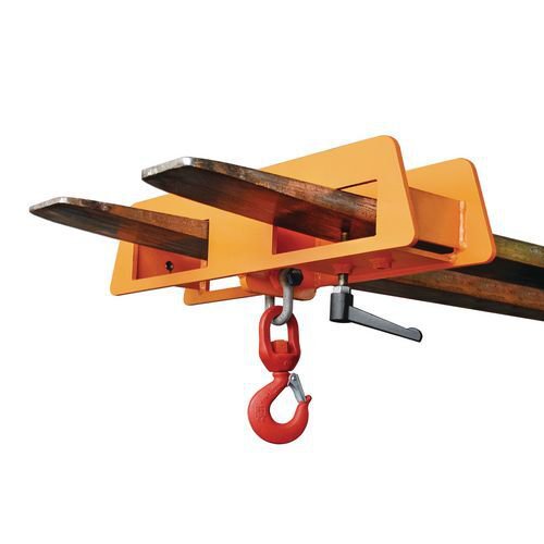 Crane hooks, double fork painted Crane hooks, double fork painted