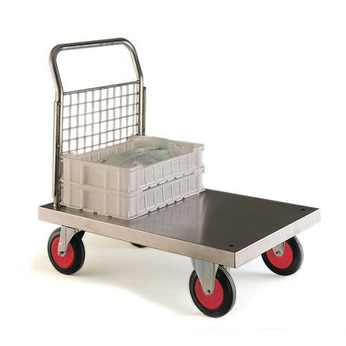 Stainless steel platform trucks, with single end Stainless steel platform trucks, with single end