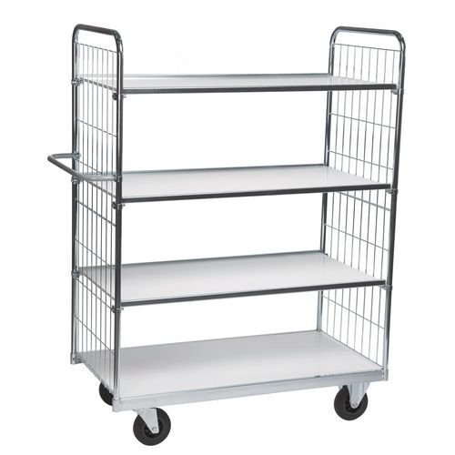 Konga large adjustable trolleys, 1200 x 650mm and 4 shelves Konga large adjustable trolleys, 1200 x 650mm and 4 shelves