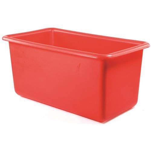 Heavy duty food grade rectangular tank, 320L Red Heavy duty food grade rectangular tank, 320L Red