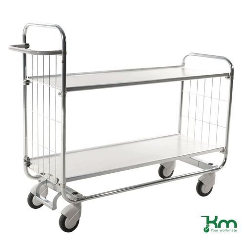 Konga flexible shelf trolleys with central locking Konga flexible shelf trolleys with central locking