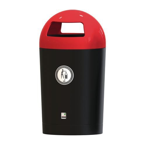 Dome hooded top outdoor litter bin Dome hooded top outdoor litter bin