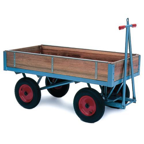 Heavy duty platform trucks, with 200mm high slide in sides Heavy duty platform trucks, with 200mm high slide in sides