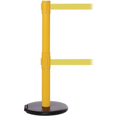 Wheeled retractable belt barrier - pack of 2 Wheeled retractable belt barrier - pack of 2