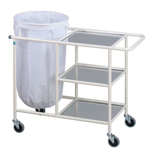 Laundry changing trolley with bag Laundry changing trolley with bag