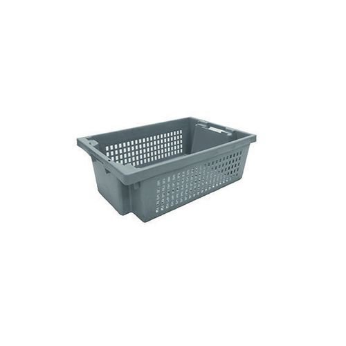Perforated side stack and nest containers Perforated side stack and nest containers