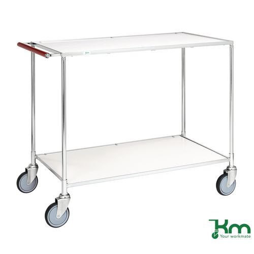 Konga light duty two tier zinc plated tray trolleys Konga light duty two tier zinc plated tray trolleys
