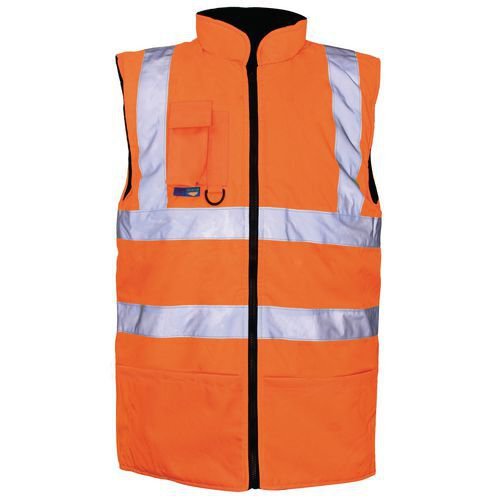 Hi vis reversible body warmer Hi vis reversible body warmer