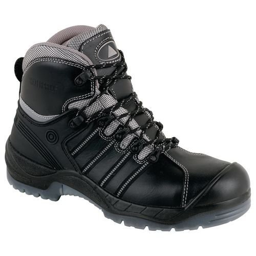 Nomad buffalo leather safety boots - Black, size 7 Nomad buffalo leather safety boots - Black, size 7