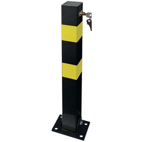 Heavy duty folding parking post square Heavy duty folding parking post square