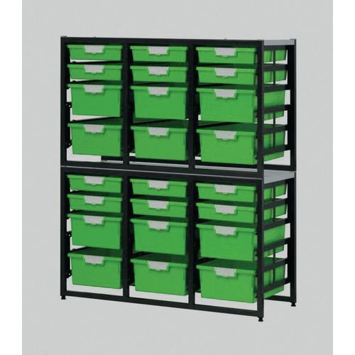 Premium static tray storage racks - A4 size trays Premium static tray storage racks - A4 size trays
