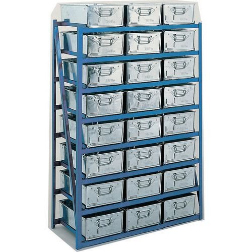 Tote pan racks 1040mm wide - 24 pans included Tote pan racks 1040mm wide - 24 pans included