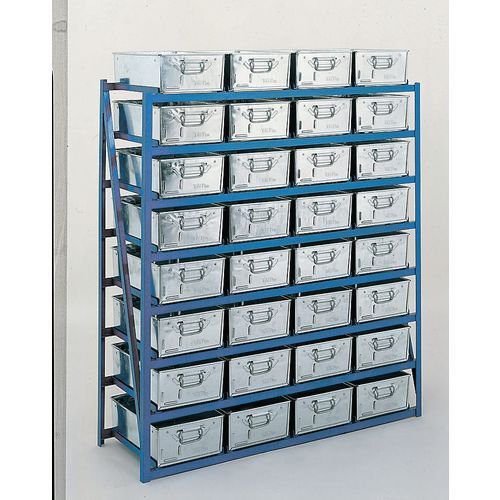 Tote pan racks 1350mm wide - 32 pans included Tote pan racks 1350mm wide - 32 pans included