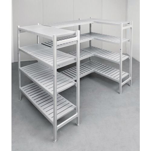 Flexible polymer shelving starter bays Flexible polymer shelving starter bays