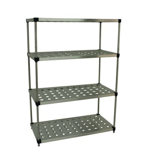 Perforated stainless steel shelving Perforated stainless steel shelving