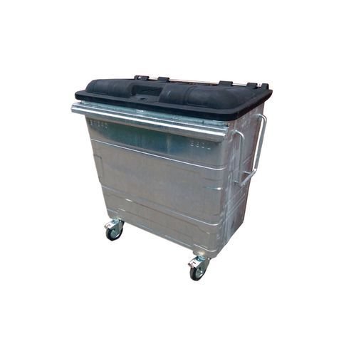 Galvanised 4 wheel bins Galvanised 4 wheel bins