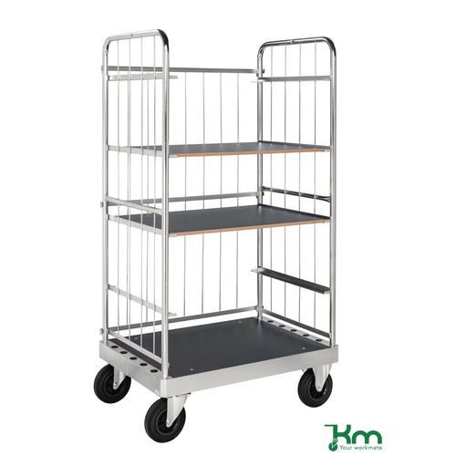 Konga extra heavy duty shelf trolleys - three-sided Konga extra heavy duty shelf trolleys - three-sided