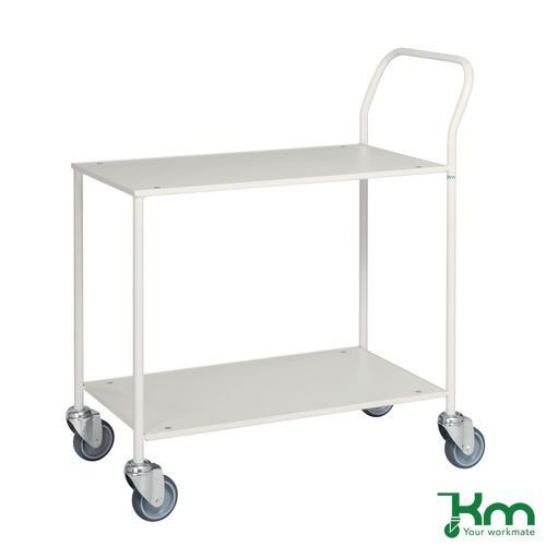 Konga small table trolley - white frame, white shelves Konga small table trolley - white frame, white shelves