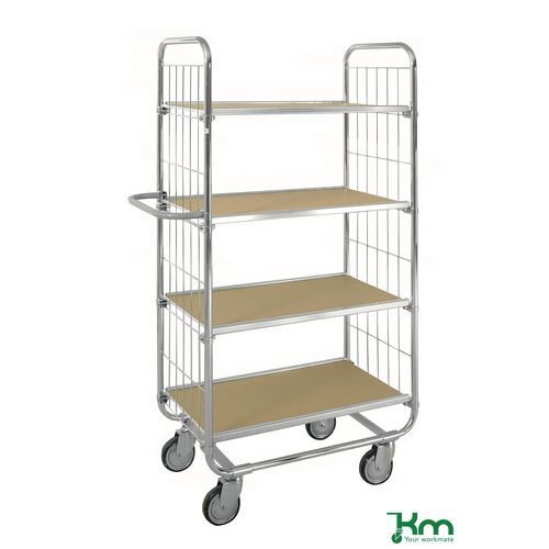Konga ESD shelf trolleys - 4 shelves Konga ESD shelf trolleys - 4 shelves