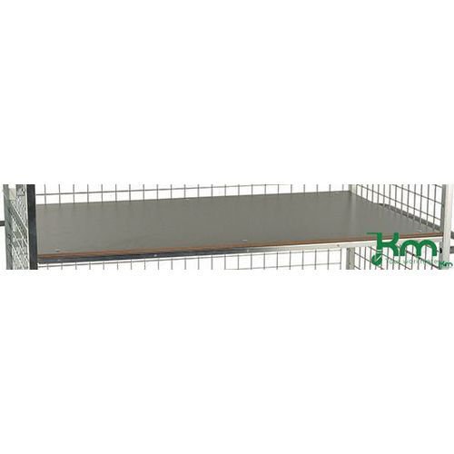 Konga heavy duty shelf trolley - fixed wooden shelf Konga heavy duty shelf trolley - fixed wooden shelf