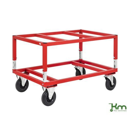 Konga height adjustable pallet dollies - Euro pallet size Konga height adjustable pallet dollies - Euro pallet size