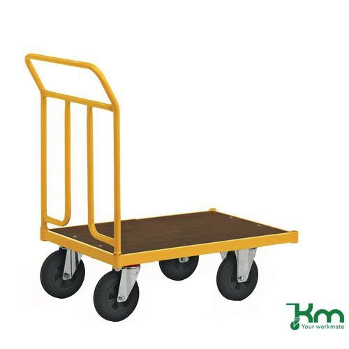 Konga heavy duty platform truck - 700mm platform, rubber tyres Konga heavy duty platform truck - 700mm platform, rubber tyres