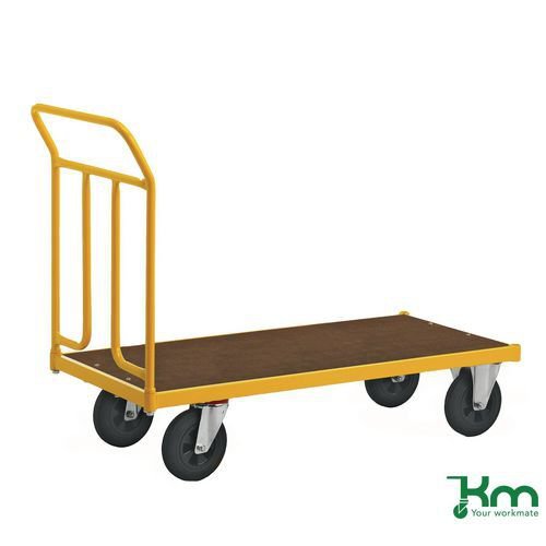 Konga heavy duty platform truck - 1200mm platform, rubber tyres Konga heavy duty platform truck - 1200mm platform, rubber tyres