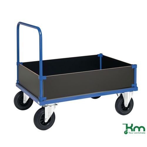 Konga galvanised steel deck box trucks - low sided Konga galvanised steel deck box trucks - low sided